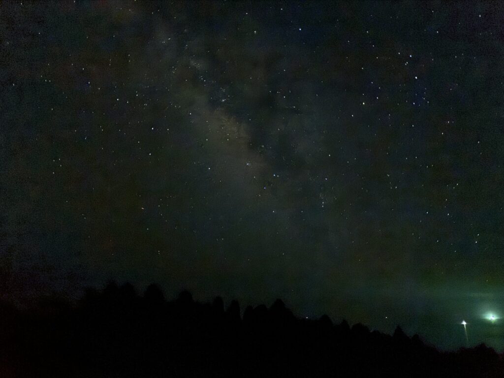 Shaky hand held iPhone picture of the milky way 